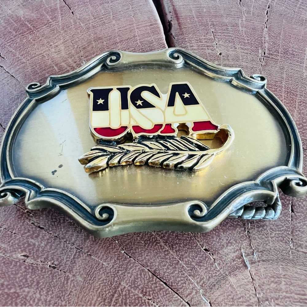 America the Beautiful belt buckle USA!🇺🇸